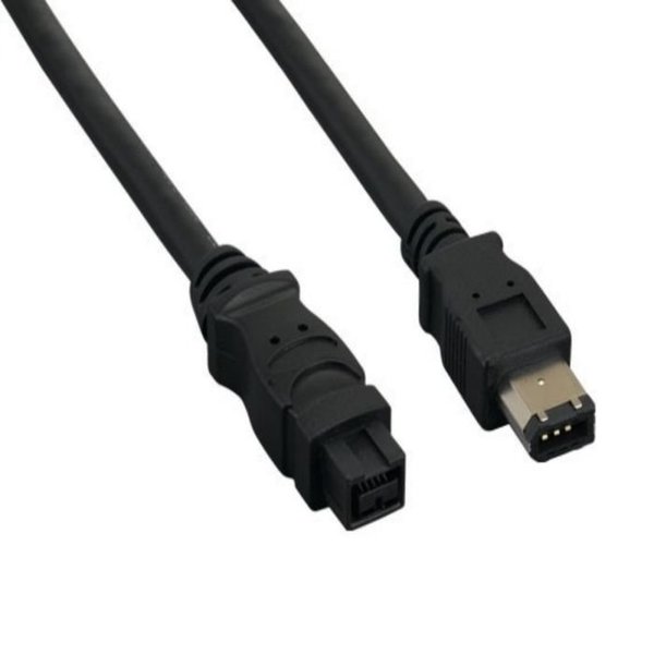 Sanoxy 6ft IEEE 1394b FireWire 800 9-pin to 6-pin, Black FRW-IEEE-1384b-9-6-6ft-blk